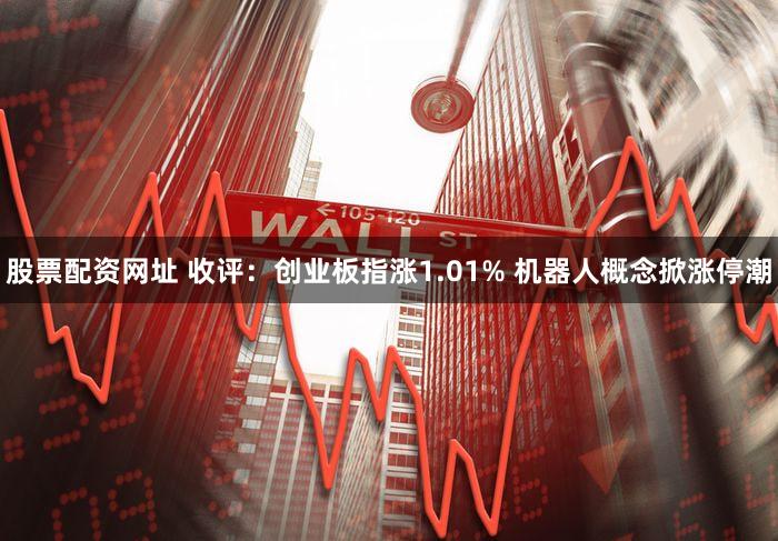股票配资网址 收评：创业板指涨1.01% 机器人概念掀涨停潮